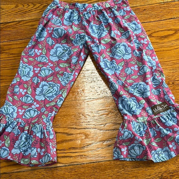 Matilda Jane Other - Matilda Jane Nightfall Floral big ruffle girls pants.  Size 8.  Great condition